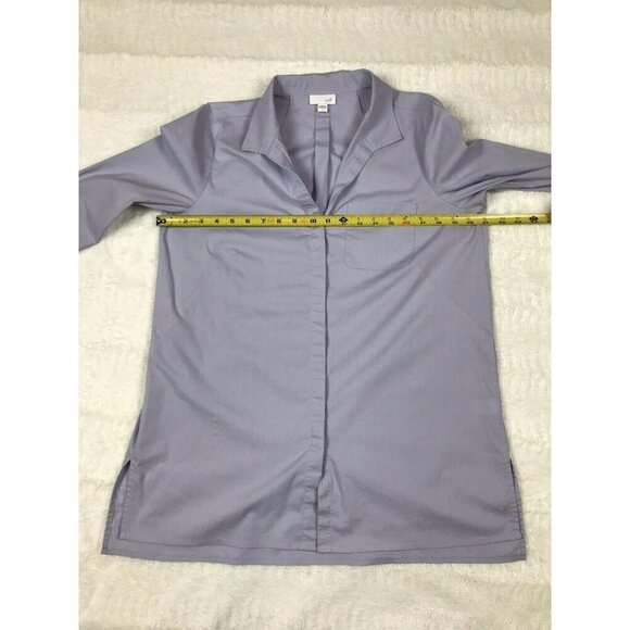 J Jill Womens Dress Shirt Size Small Button Front Long Sleeve Top Work Career - Picture 6 of 10
